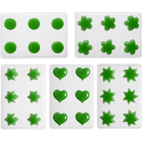 Kerzenformen - Schwimmkerzen - Blume - Herz - Sonne - Stern - rund