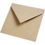 Recycelter Umschlag - Natur - 16 x 16 cm - 50 Stk