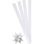 Sternstreifen - wei - 6,5 cm - 100 Streifen