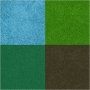 Stempelkissen - Grn - Hellgrn - Oliv - Aqua - 4 Stk