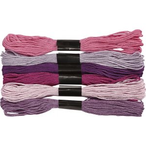 Harmoni Stickgarn - Lila - 6 Bündel Harmoni Stickgarn - Lila - 6 Bündel
