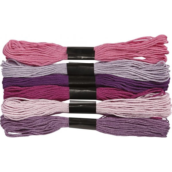 Harmoni Stickgarn - Lila - 6 Bndel