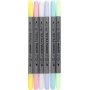 Textilmarker - Pastellfarben - 6 Stk