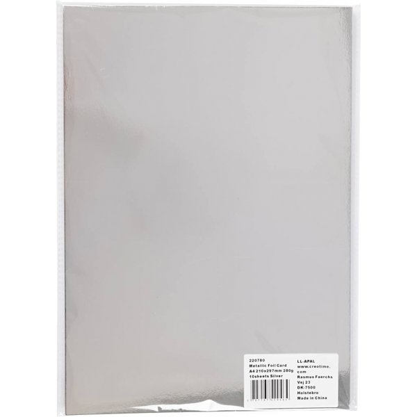 Metallbox - Silber - A4 - 10 Blatt