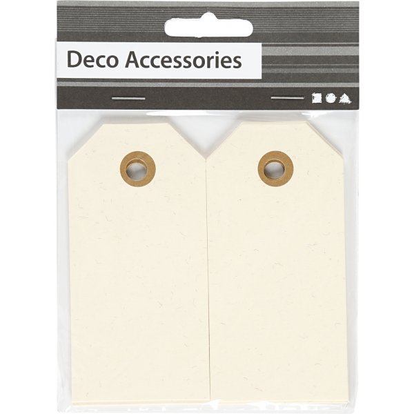 Manila-Marker - Creme - 5 x 10 cm - 20 Stk