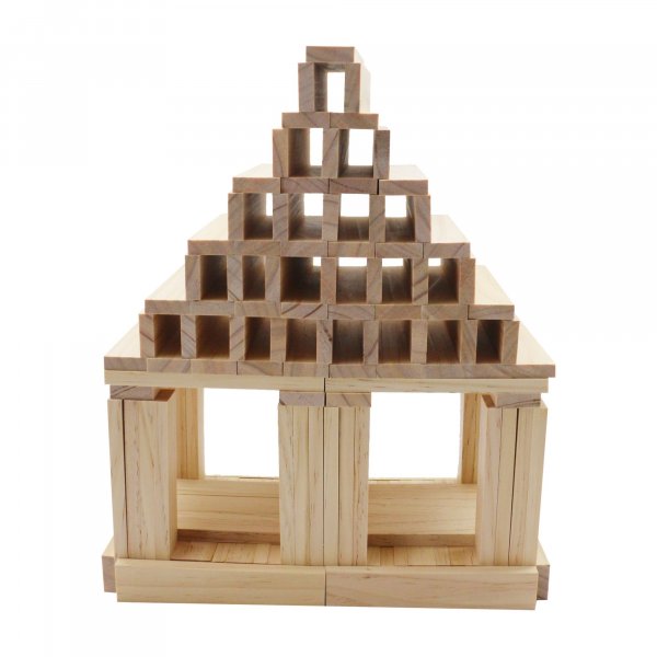 Bebaubare Holzfliesen 200 Stck - Holzfarben