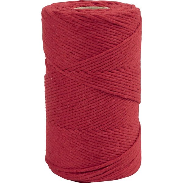 Makrameegarn - rot - 2 mm - 198 m