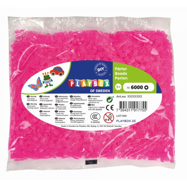 Perlen 6000 transparent rosa