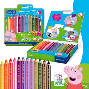 Greta Gris Buntstifte 3-in-1, verschiedene Farben - 12er-Packung