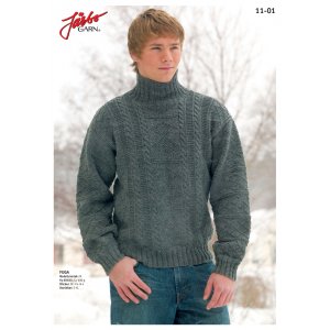 Strickanleitung - Strickpullover mit Polokragen Strickanleitung - Strickpullover mit Polokragen