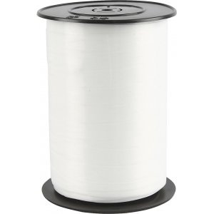 Geschenkkordel - weiß - glänzend - 250 m Geschenkkordel - weiß - glänzend - 250 m