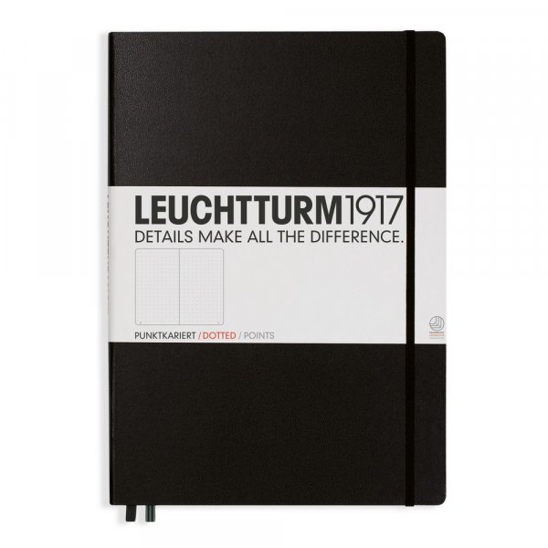 Notizbuch A4+ hart - gepunktet