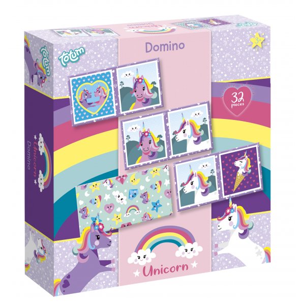 Domino 32 Teile - Einhorn