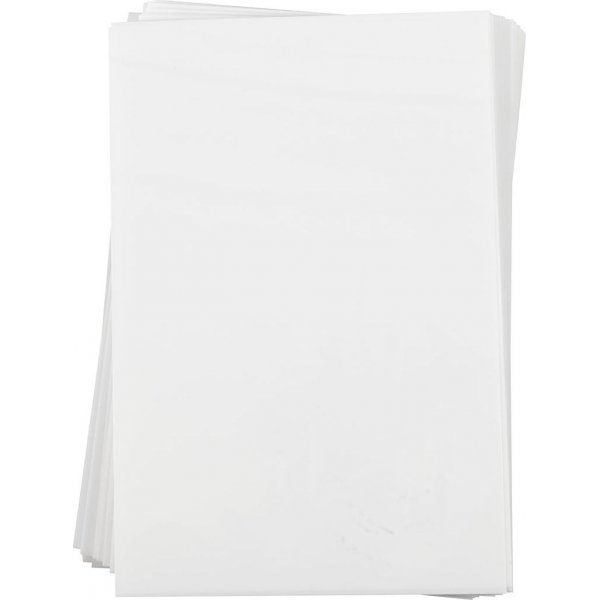 Schrumpffolie - Mattwei - 100 Blatt