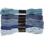 Harmony-Stickgarn - blaue Harmonie - 6 Bndel