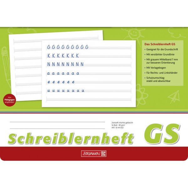 Notizbuch - Schreibstil A4 - horizontal liniert