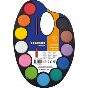 Palette mit Aquarellfarben 12 Farben Palette mit Aquarellfarben 12 Farben