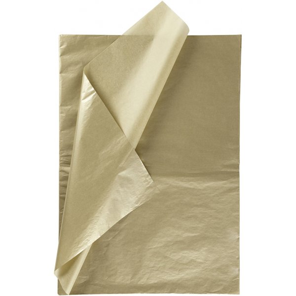 Seidenpapier - Gold - 50 x 70 cm - 14 g - 25 Blatt