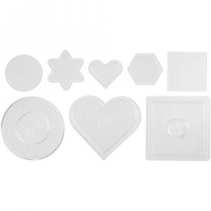 Perlenteller - Klar - Gemischte Formen - 7-15 cm - 8 Stk Perlenteller - Klar - Gemischte Formen - 7-15 cm - 8 Stk