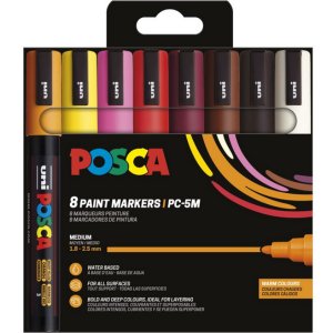 Poscaset PC-5M Warme Farben - 8 Bleistifte Poscaset PC-5M Warme Farben - 8 Bleistifte