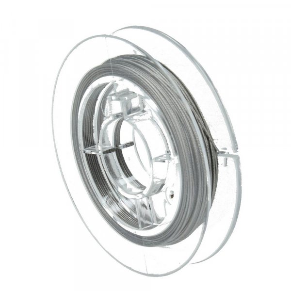 Schmuckdraht 0,38 mm - Silber 10 m Nylonmantel