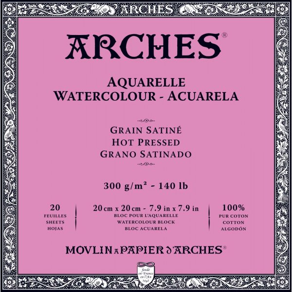 Aquarellblock Heigepresste Bgen 300g