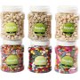 Holzperlen - gemischte Farben und Gren - 6 x 400 ml