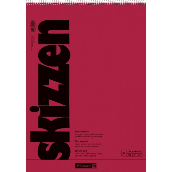 Skizzenblock - 34x48cm 110g (50 Seiten)
