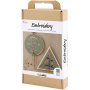 DIY Kit Stickerei - Staubgrn - Stickrahmen