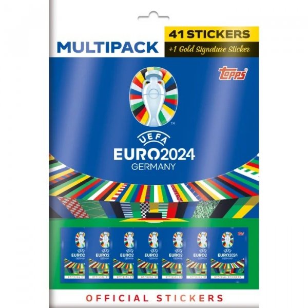 Topps-Aufkleber - Euro 2024 Mega-Multipack-Mix