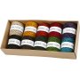 Naturhanf - Sortiment - gemischte Farben - 10 x 30 m