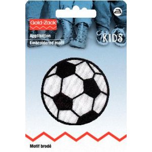 Gesticktes Motiv Fußball mittelgroß Gesticktes Motiv Fußball mittelgroß