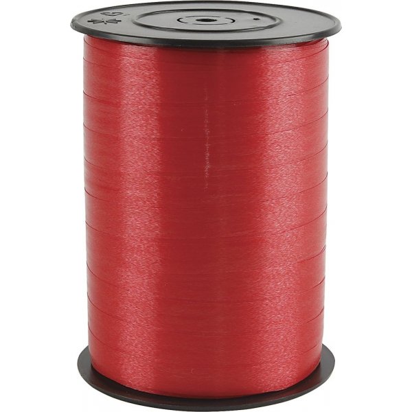 Geschenkkordel - rot - glnzend - 250 m