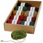 Naturhanf - Sortiment - gemischte Farben - 10 x 30 m