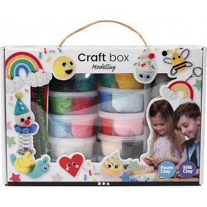 Foam Clay® und Silk Clay® im Thema Asche - gemischte Farben Foam Clay® und Silk Clay® im Thema Asche - gemischte Farben