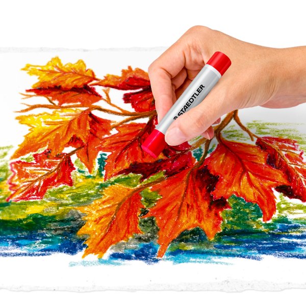 Ölpastellkreiden Staedtler, 12 Farben - Aschgrau Ölpastellkreiden Staedtler, 12 Farben - Aschgrau