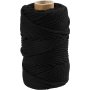 Makrameegarn - Schwarz - 4 mm - 55 m