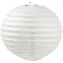 Papierlampe - wei - Rund - 35 cm