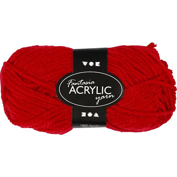 Fantasia Acrylgarn - rot - 50 g