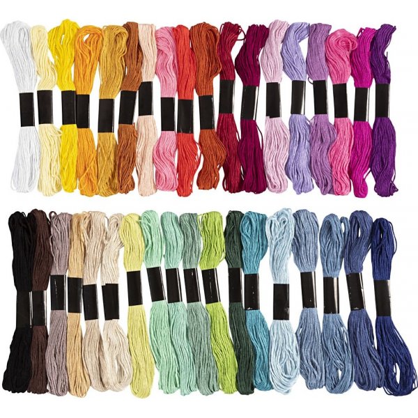Harmoni Stickgarn - gemischte Farben - 42 Bndel