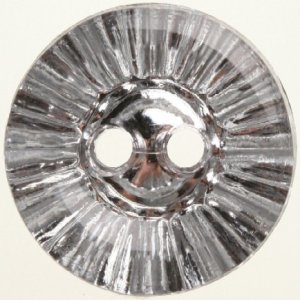 Knopf Rund 2-Loch 13 mm 5 Stück - Schimmerndes Silber Knopf Rund 2-Loch 13 mm 5 Stück - Schimmerndes Silber