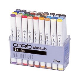 Copic Sketch-Set - 36 Stifte - Grundfarben Copic Sketch-Set - 36 Stifte - Grundfarben