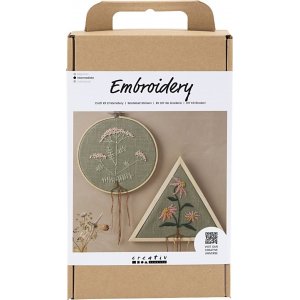 DIY Kit Stickerei - Staubgrün - Stickrahmen DIY Kit Stickerei - Staubgrün - Stickrahmen
