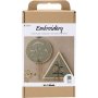 DIY Kit Stickerei - Staubgrn - Stickrahmen