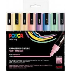 Poscaset PC-5M Pastellfarben - 8 Bleistifte Poscaset PC-5M Pastellfarben - 8 Bleistifte