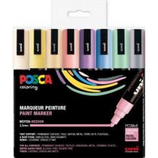 Poscaset PC-5M Pastellfarben - 8 Bleistifte