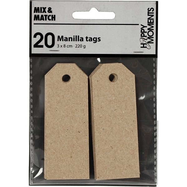 Manila-Stempel - natur - 20 Stk