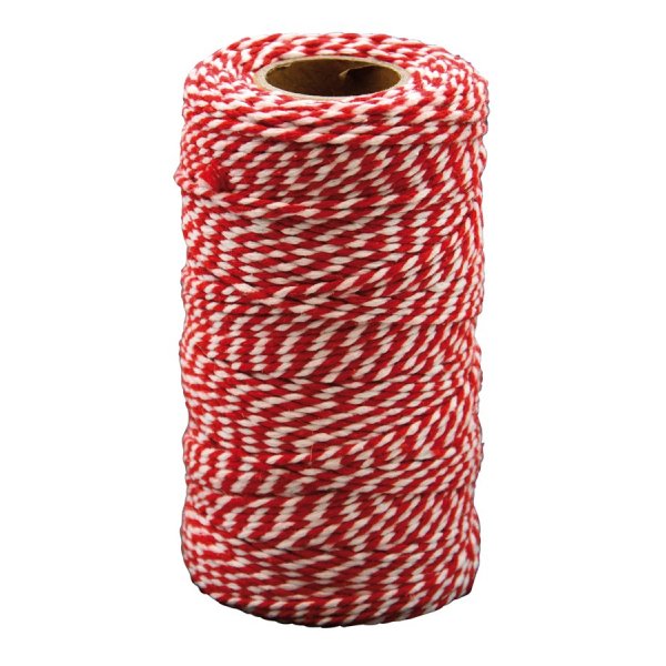 Baumwollschnur 100 m x 2 mm, rot