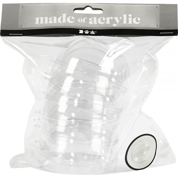 Dekokugel mit Loch - 8 cm - 5 Stk