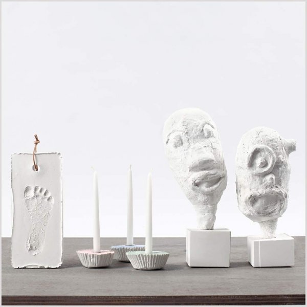 Cera-Mix Standard Modelliergips - hellgrau